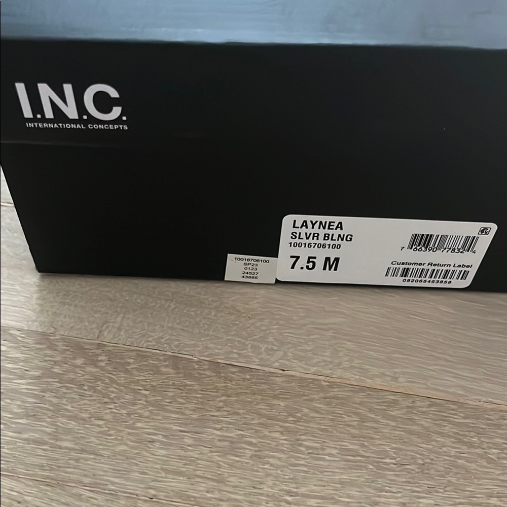 INC Silver laynea Bling Shoes - Size 7.5 M
